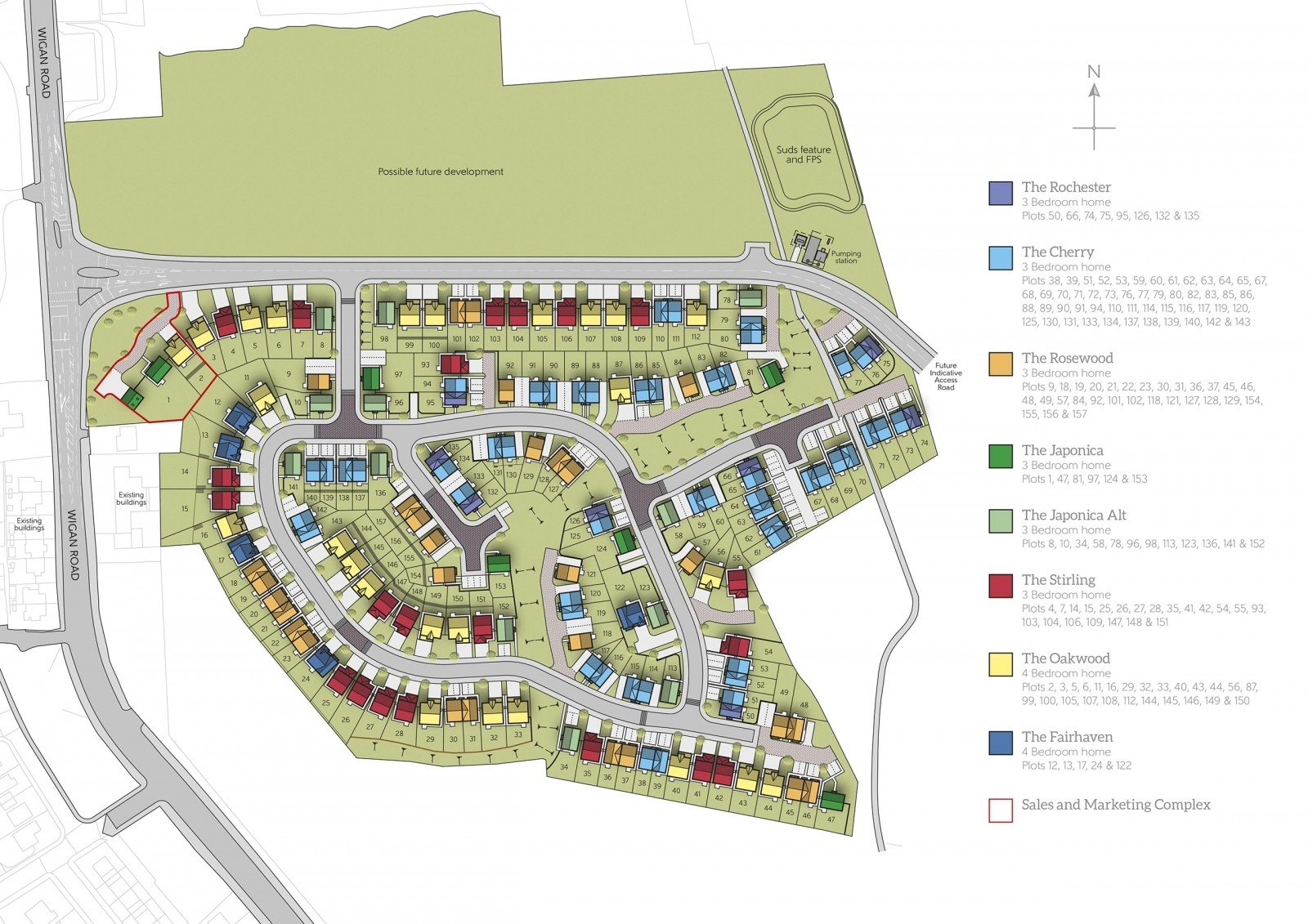 the avenue siteplan min The Japonica - The Avenue, Greater Manchester