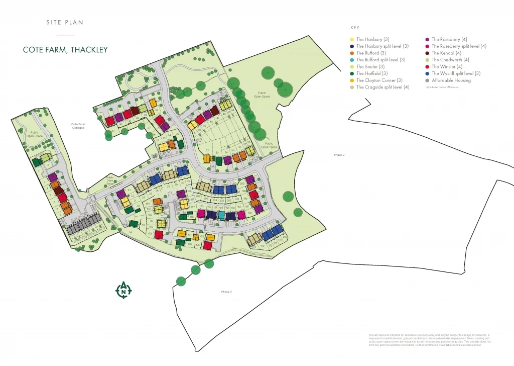 cote farm site plan The Hanbury (Split level) - Cote Farm, West Yosrkshire